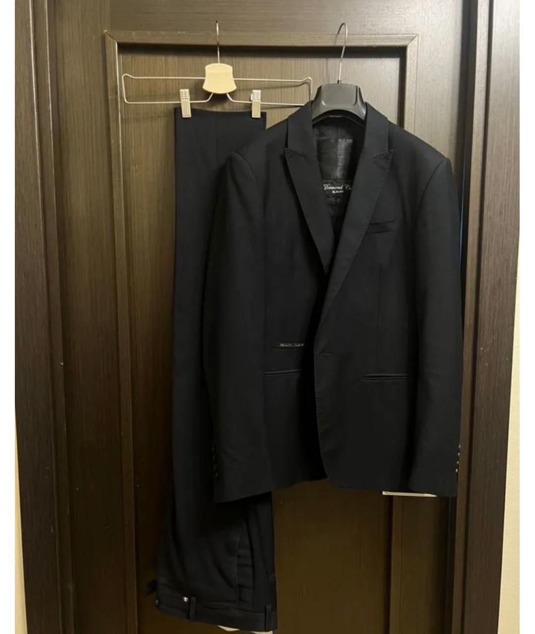 PHILIPP PLEIN Темно-синий классический костюм, фото 10
