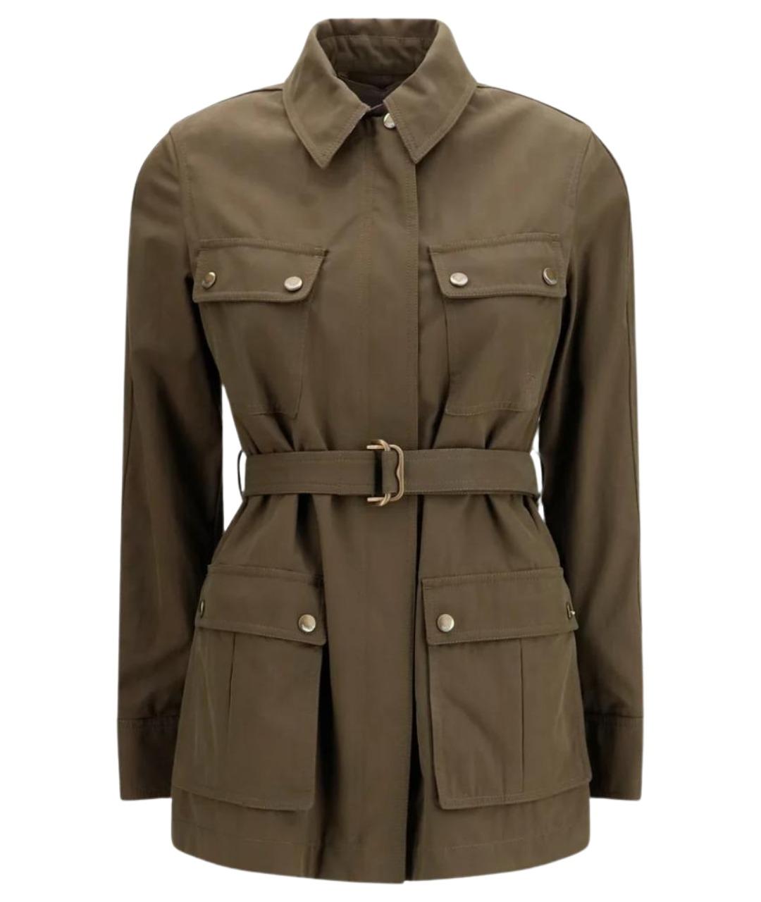 BURBERRY Зеленая хлопковая куртка, фото 1