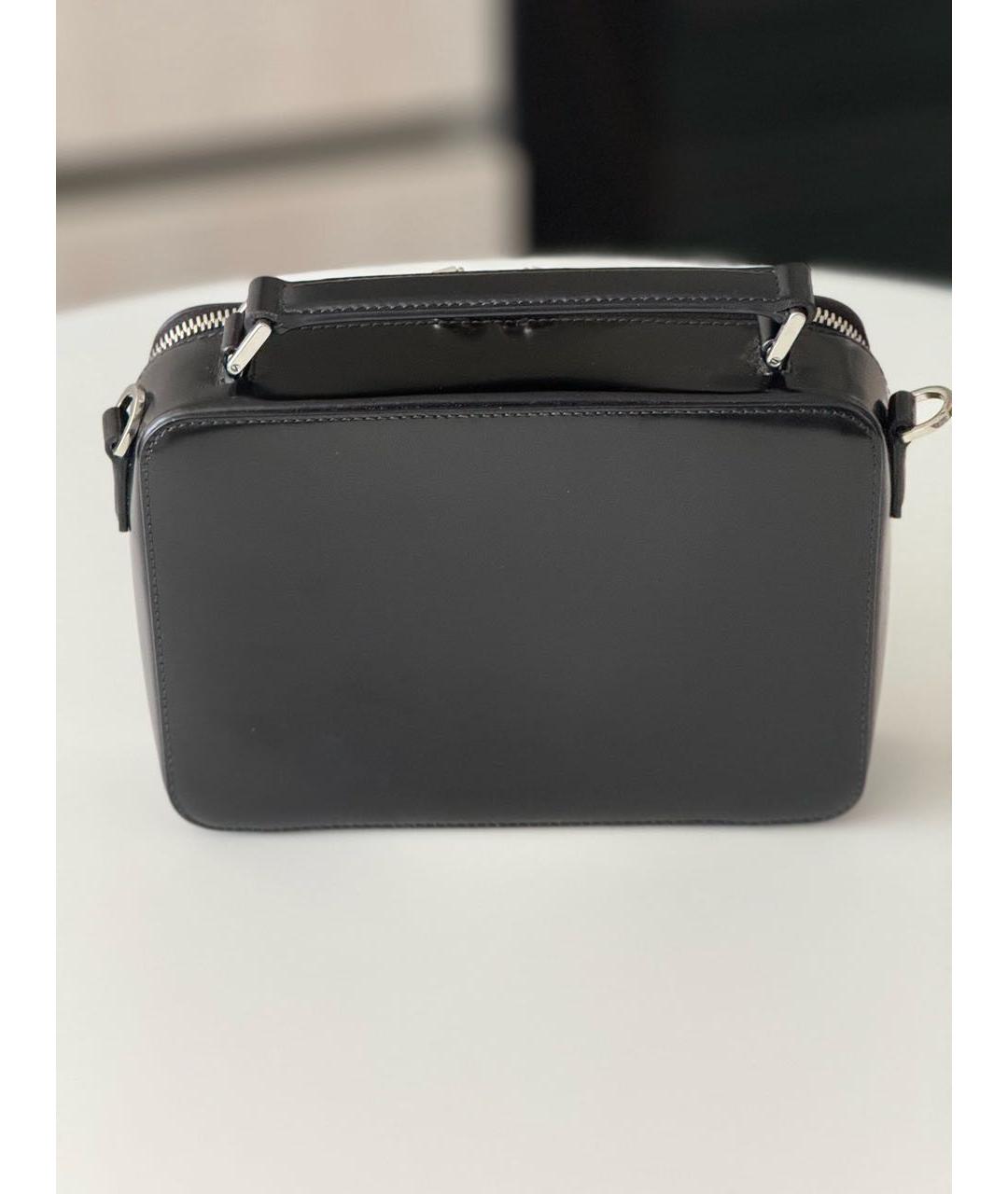 PRADA Черная кожаная барсетка, фото 5