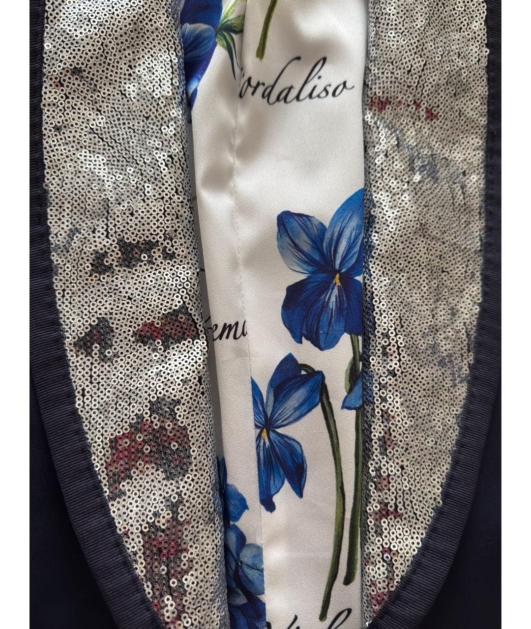 DOLCE&GABBANA Темно-синий шерстяной жилет, фото 5