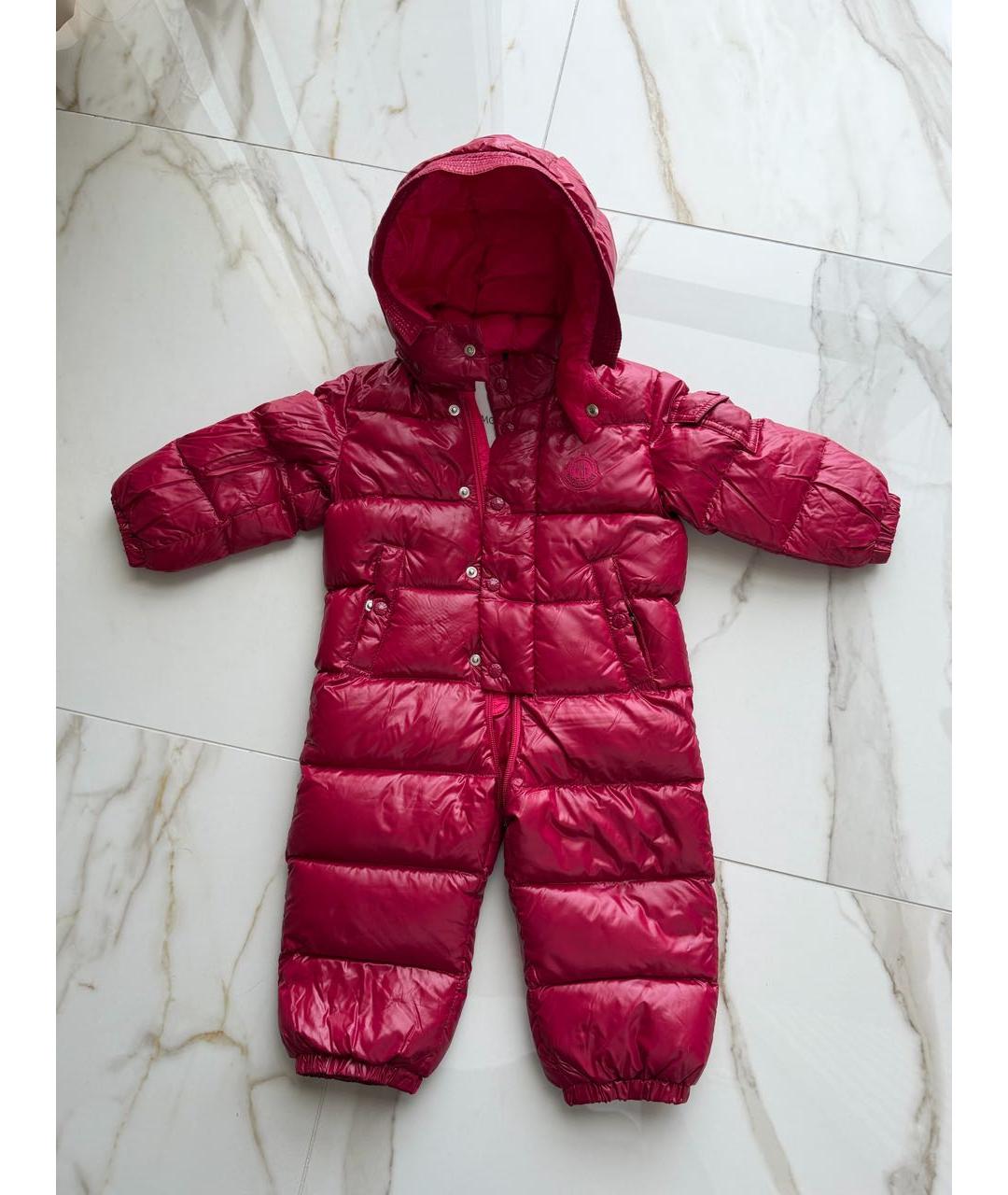 MONCLER Красный комбинезон, фото 5