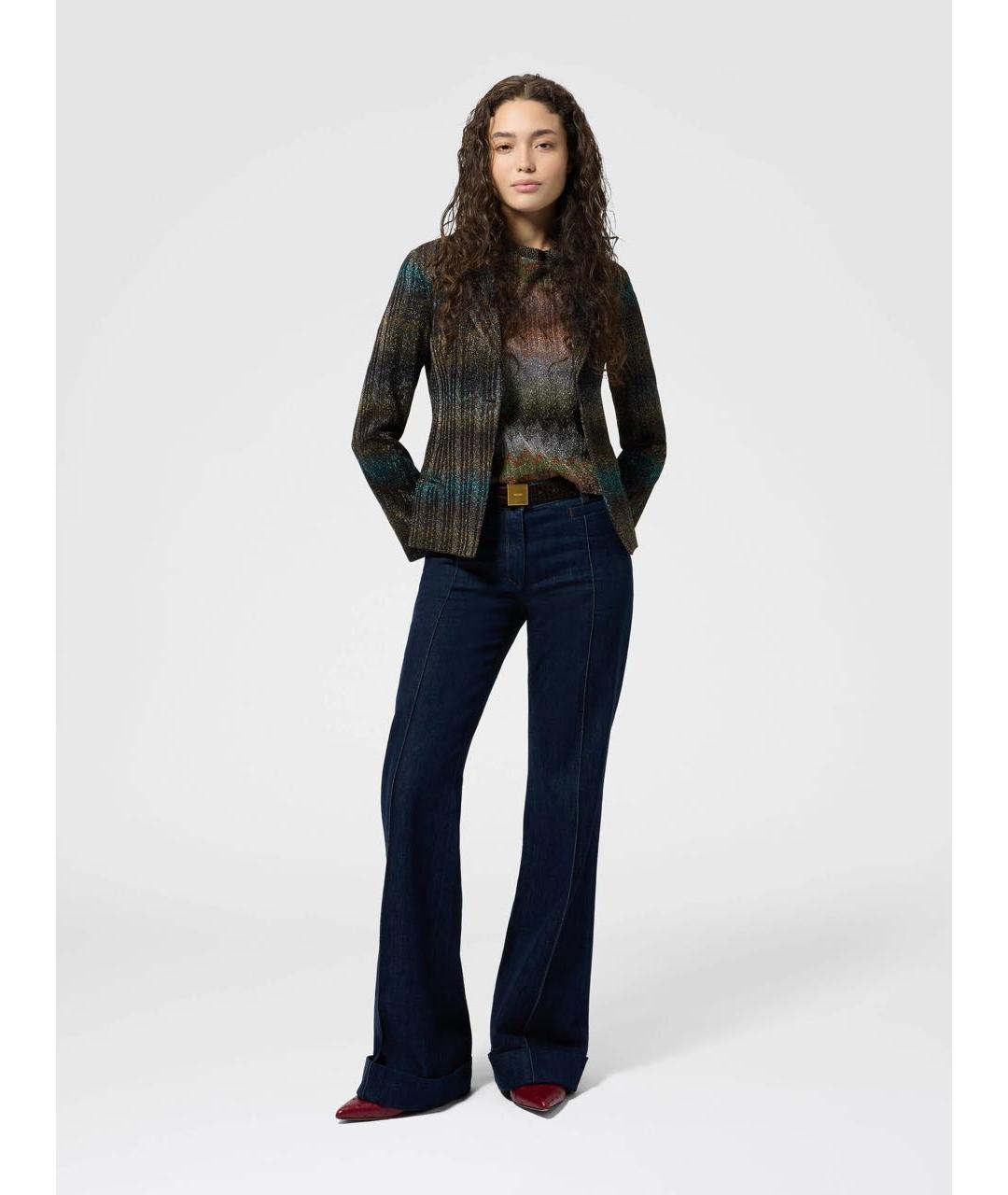MISSONI Темно-синие джинсы клеш, фото 4