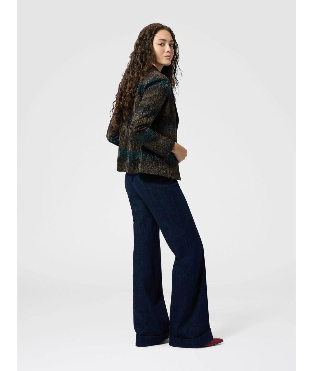MISSONI Темно-синие джинсы клеш, фото 2