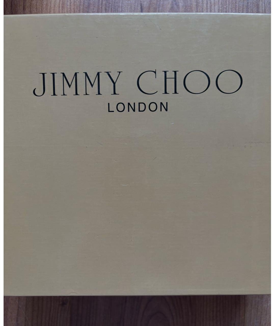 JIMMY CHOO Бежевые кожаные босоножки, фото 6