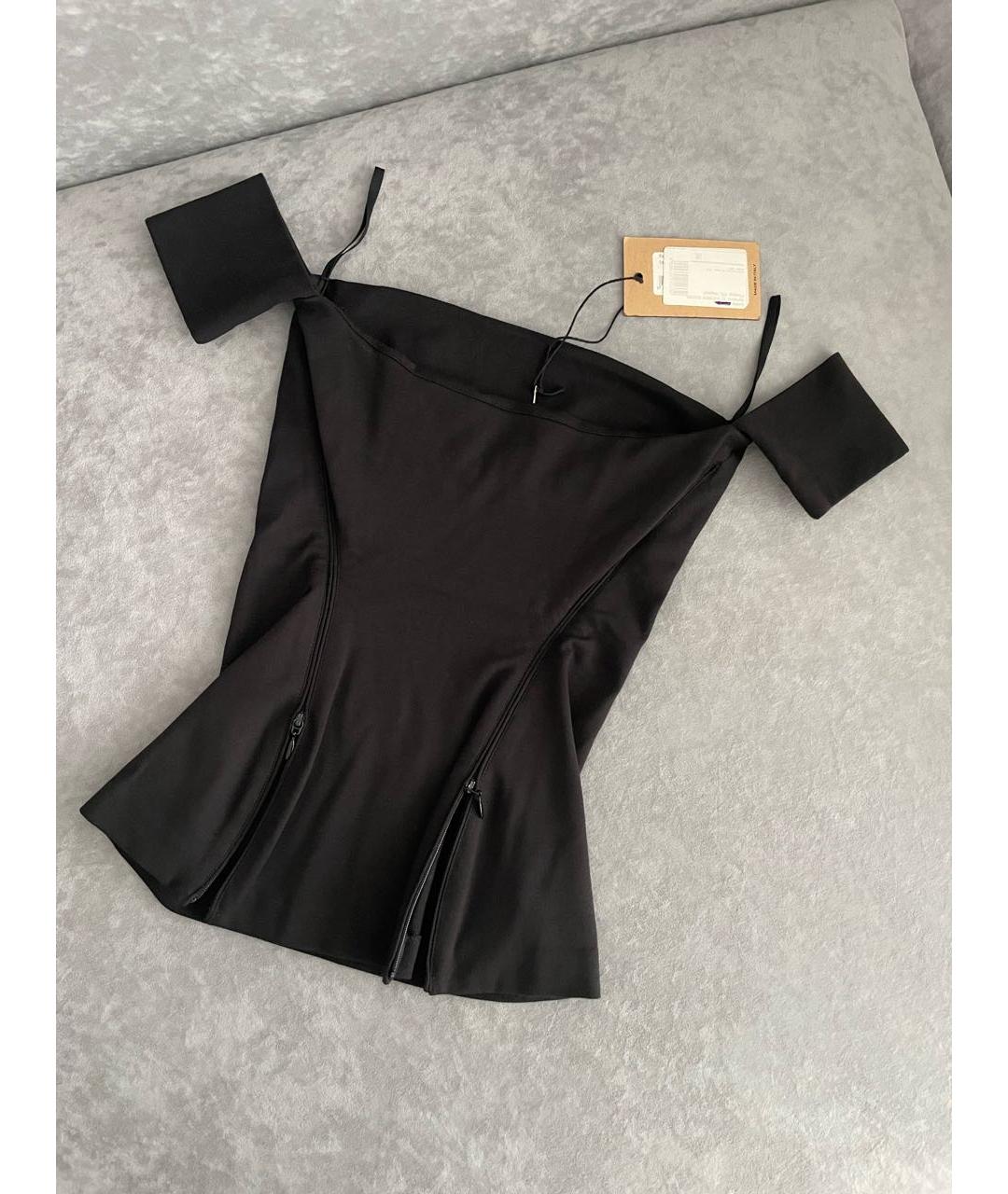 DSQUARED2 Черный вискозный корсет, фото 2