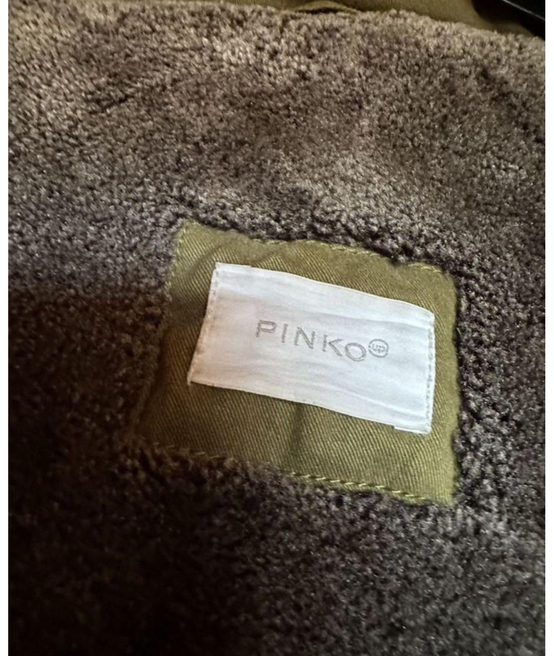 PINKO Зеленая хлопковая парка, фото 3