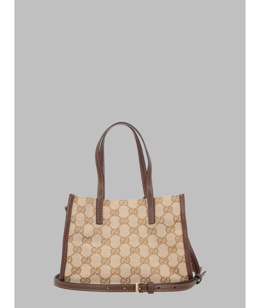 GUCCI Бежевая синтетическая сумка через плечо, фото 2