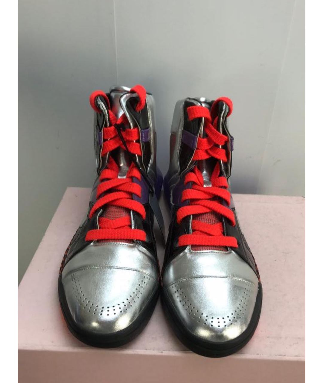 YOHJI YAMAMOTO Серебряные высокие кроссовки / кеды, фото 2