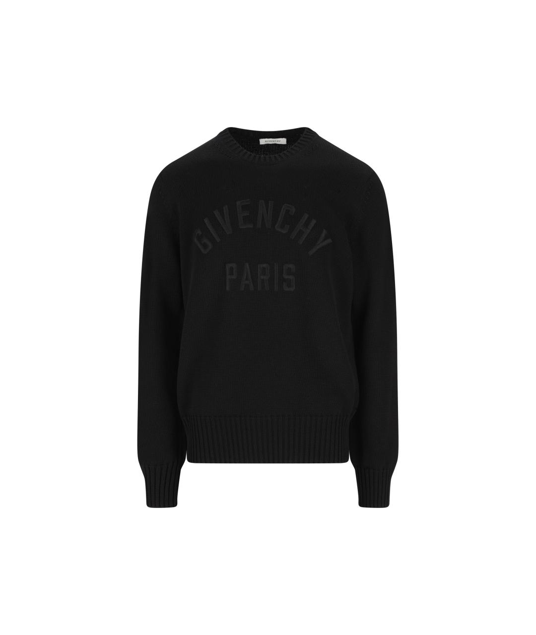 GIVENCHY Черный хлопковый джемпер / свитер, фото 1