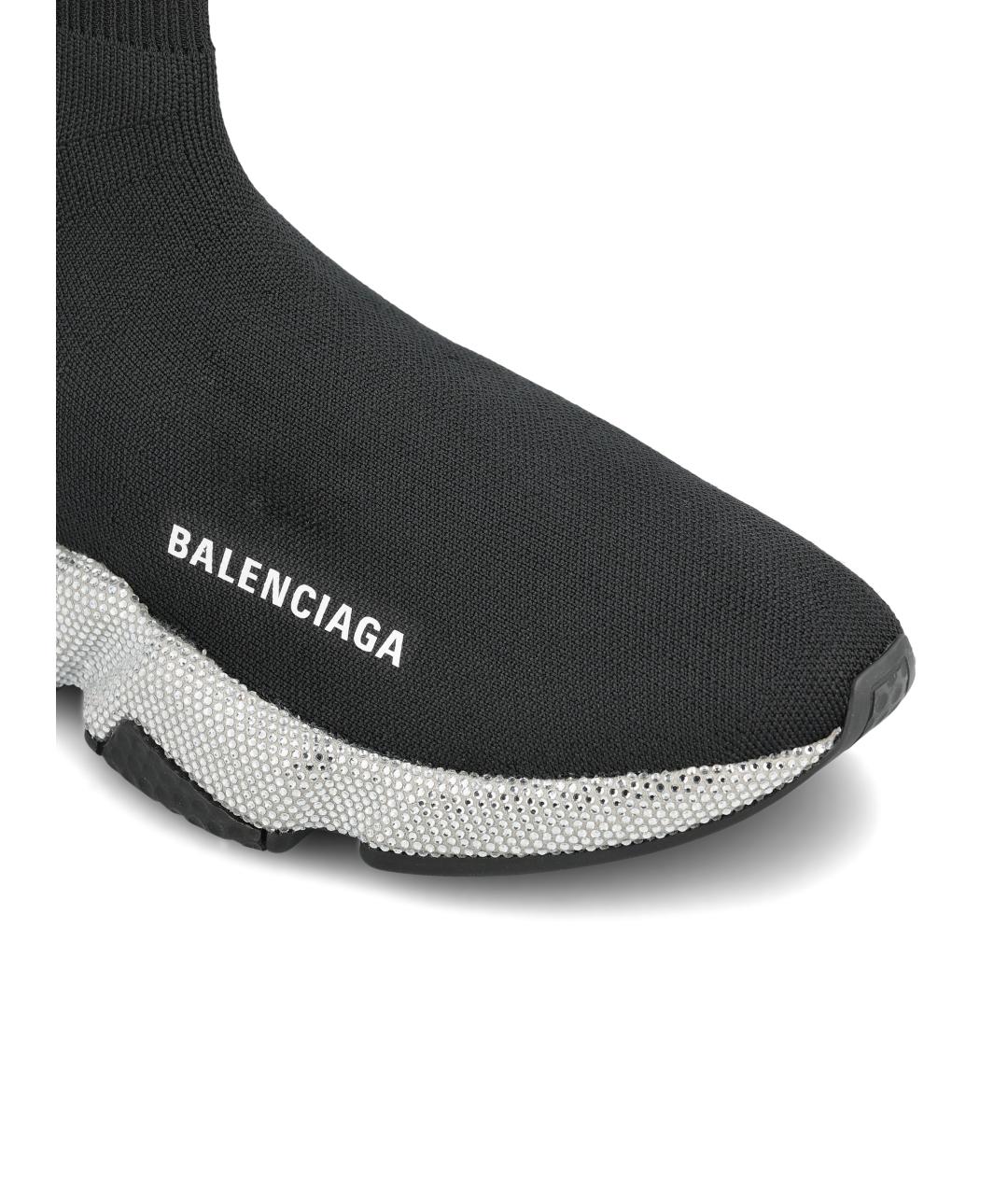 BALENCIAGA Черные текстильные кроссовки, фото 4