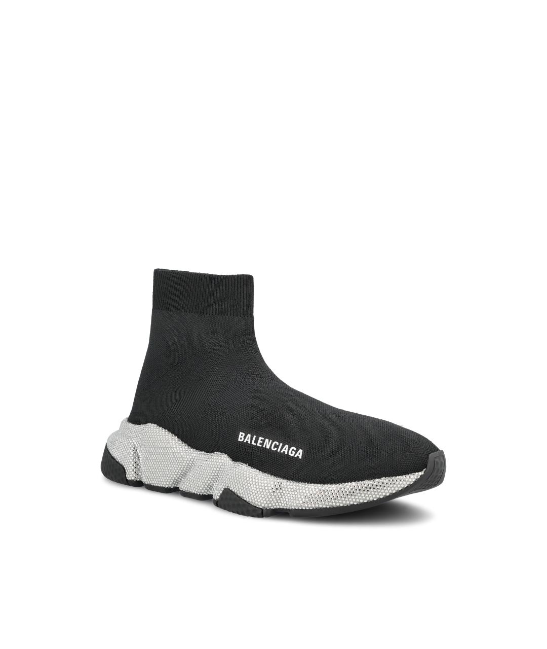 BALENCIAGA Черные текстильные кроссовки, фото 2