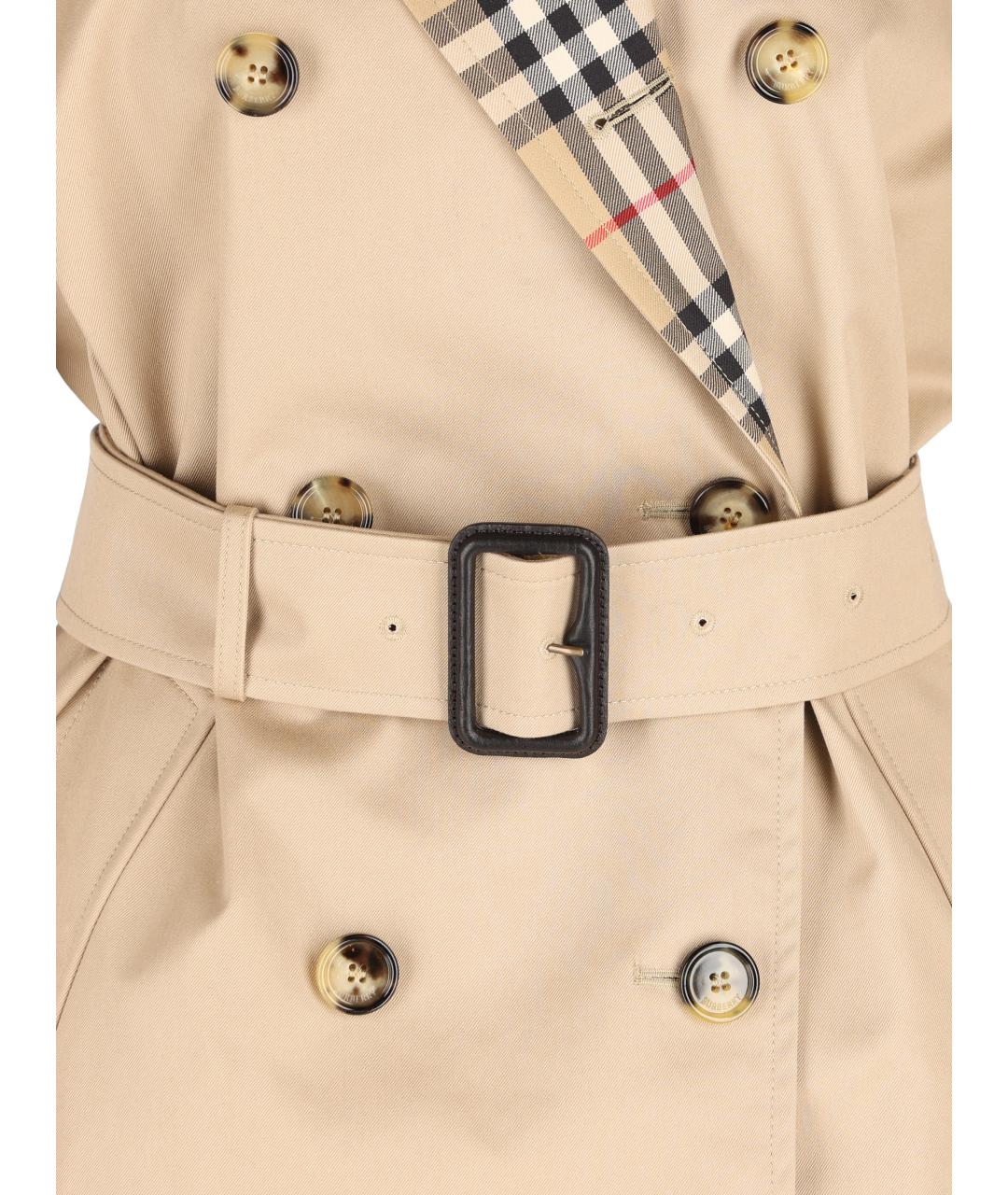 BURBERRY Бежевая хлопковая куртка, фото 4