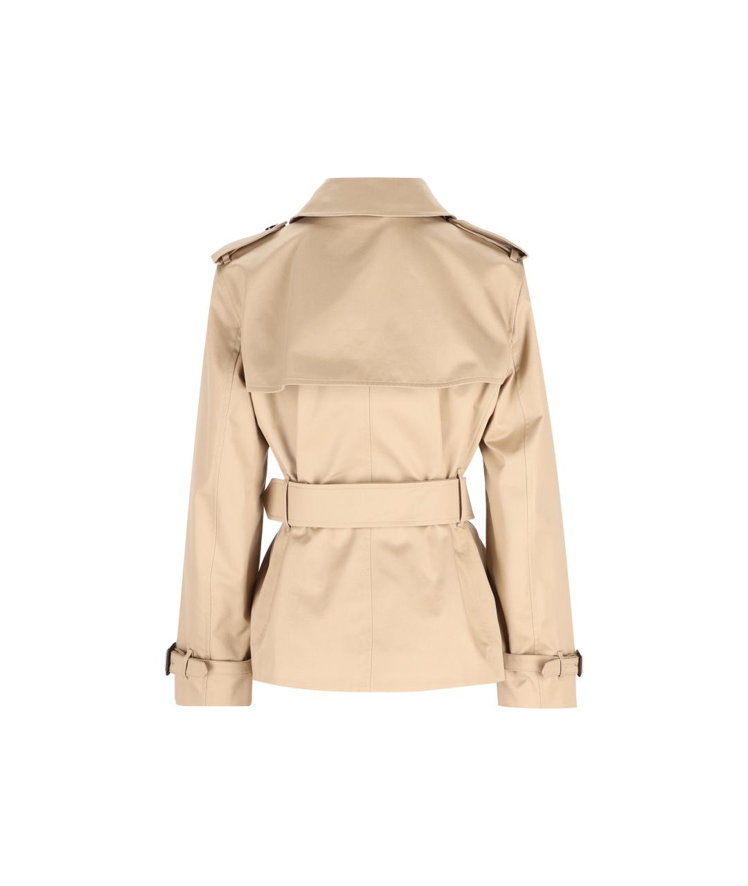 BURBERRY Бежевая хлопковая куртка, фото 2
