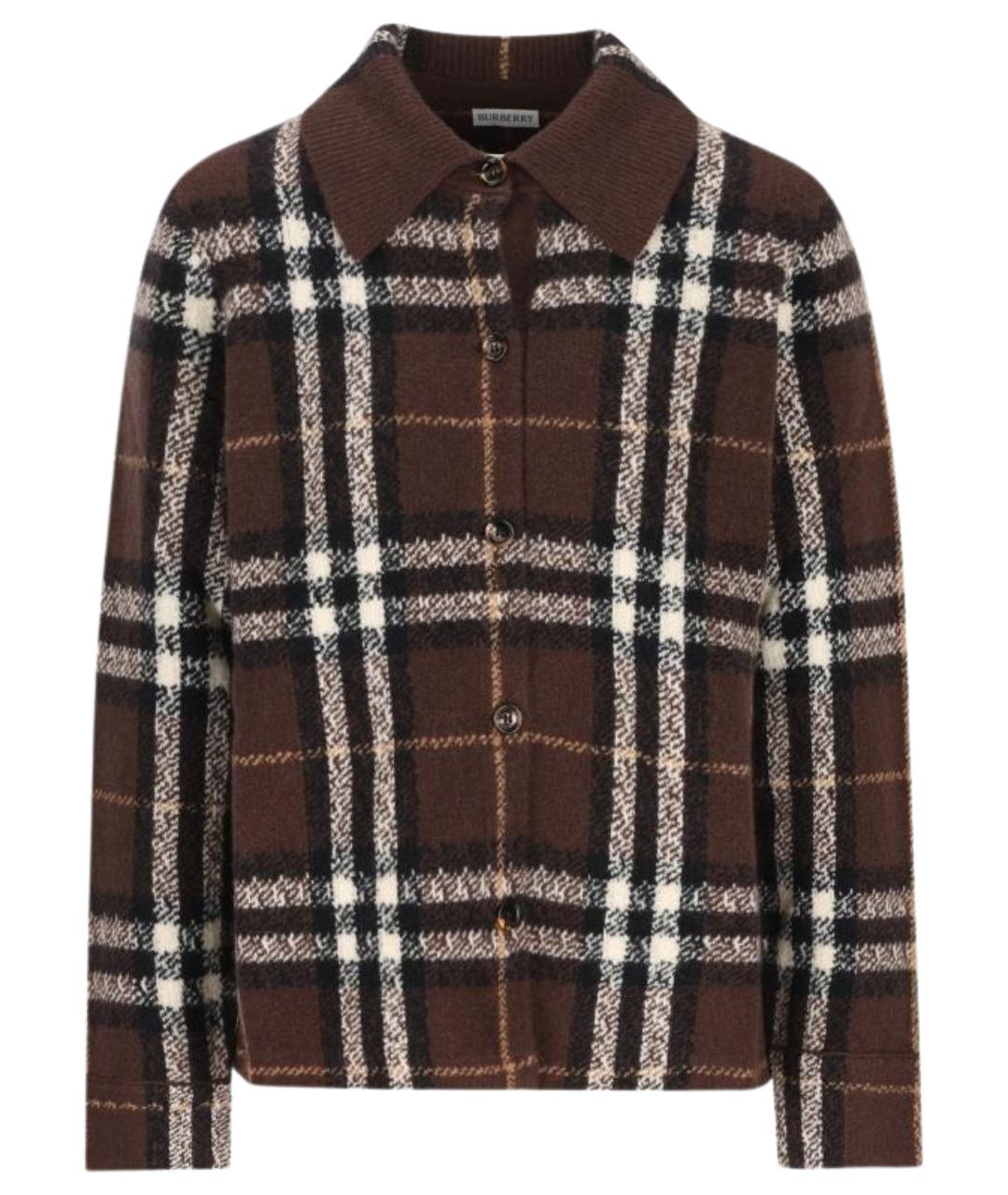 BURBERRY Коричневая кашемировая рубашка, фото 1