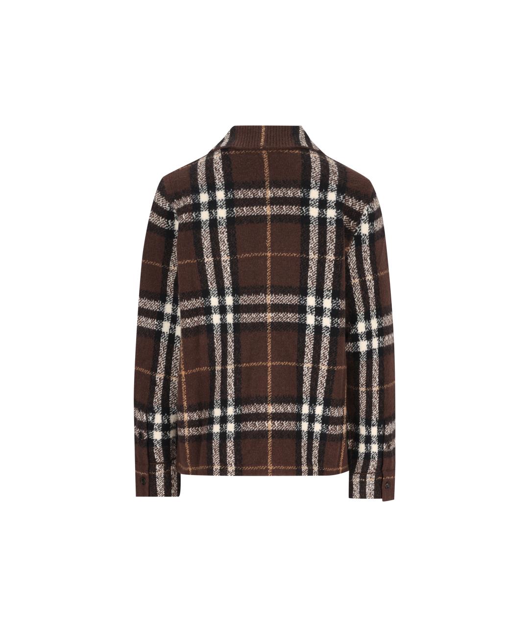 BURBERRY Коричневая кашемировая рубашка, фото 2