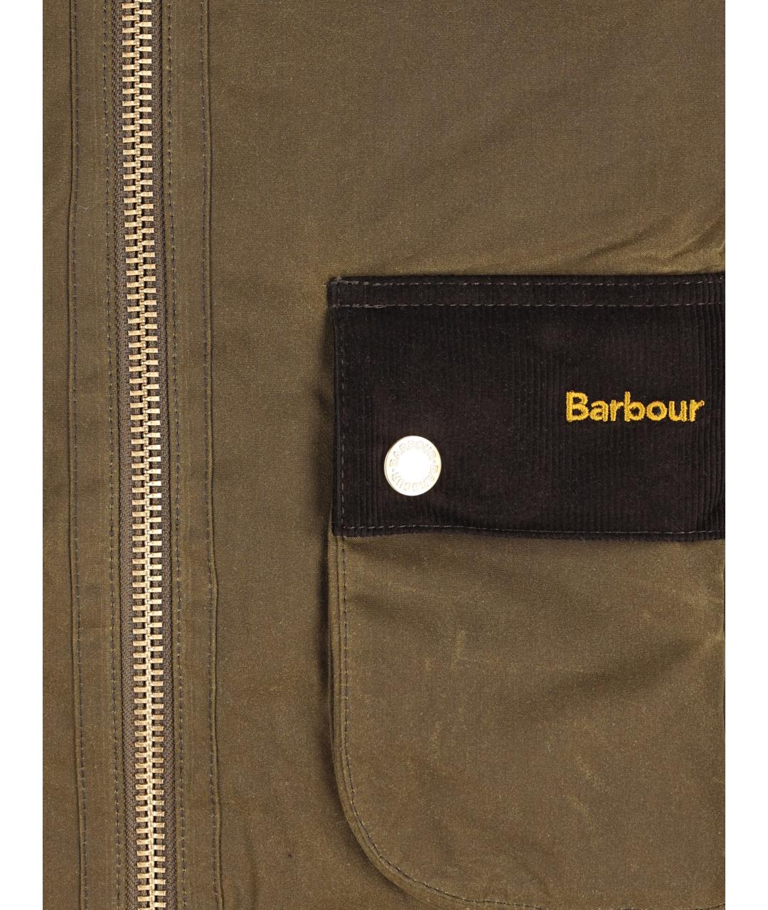BARBOUR Зеленая хлопковая куртка, фото 4