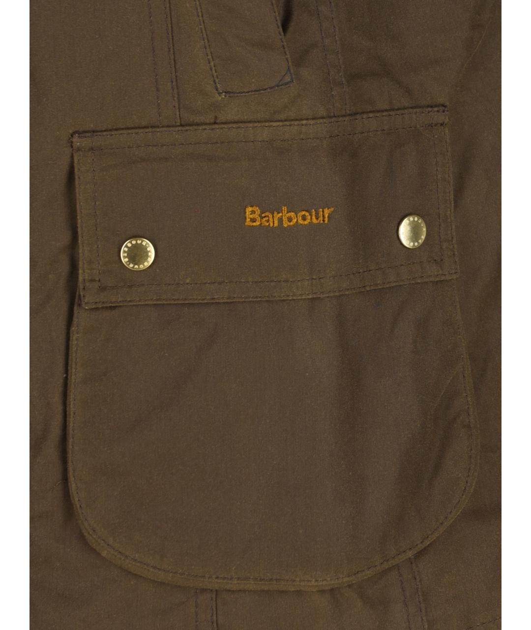 BARBOUR Зеленая хлопковая куртка, фото 4