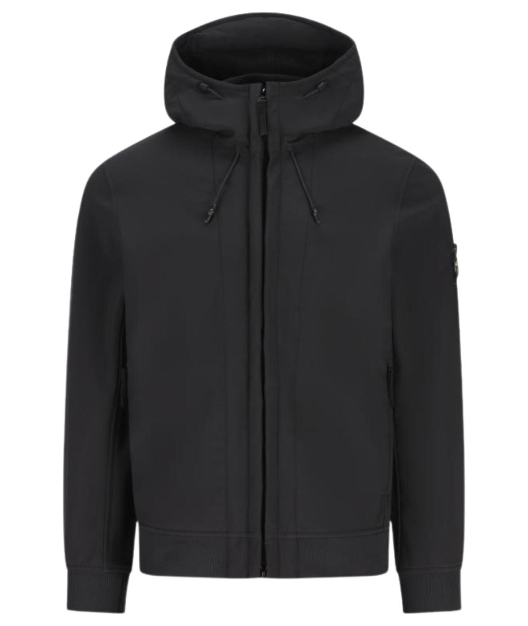STONE ISLAND Черная полиэстеровая куртка, фото 1
