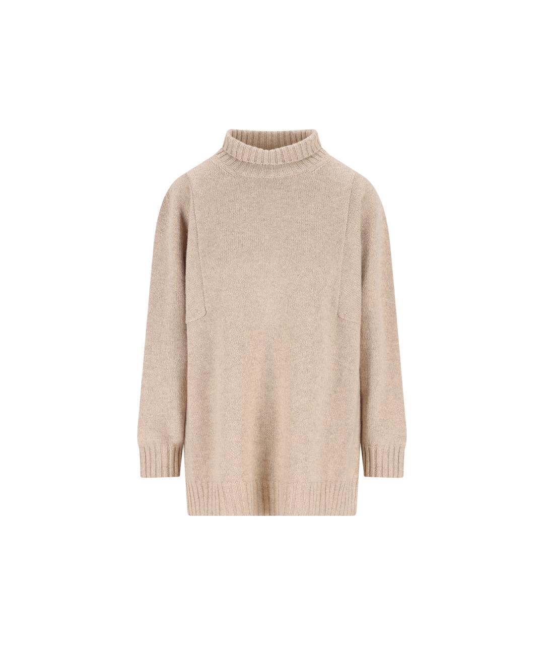 MAX MARA Бежевый кашемировый джемпер / свитер, фото 1