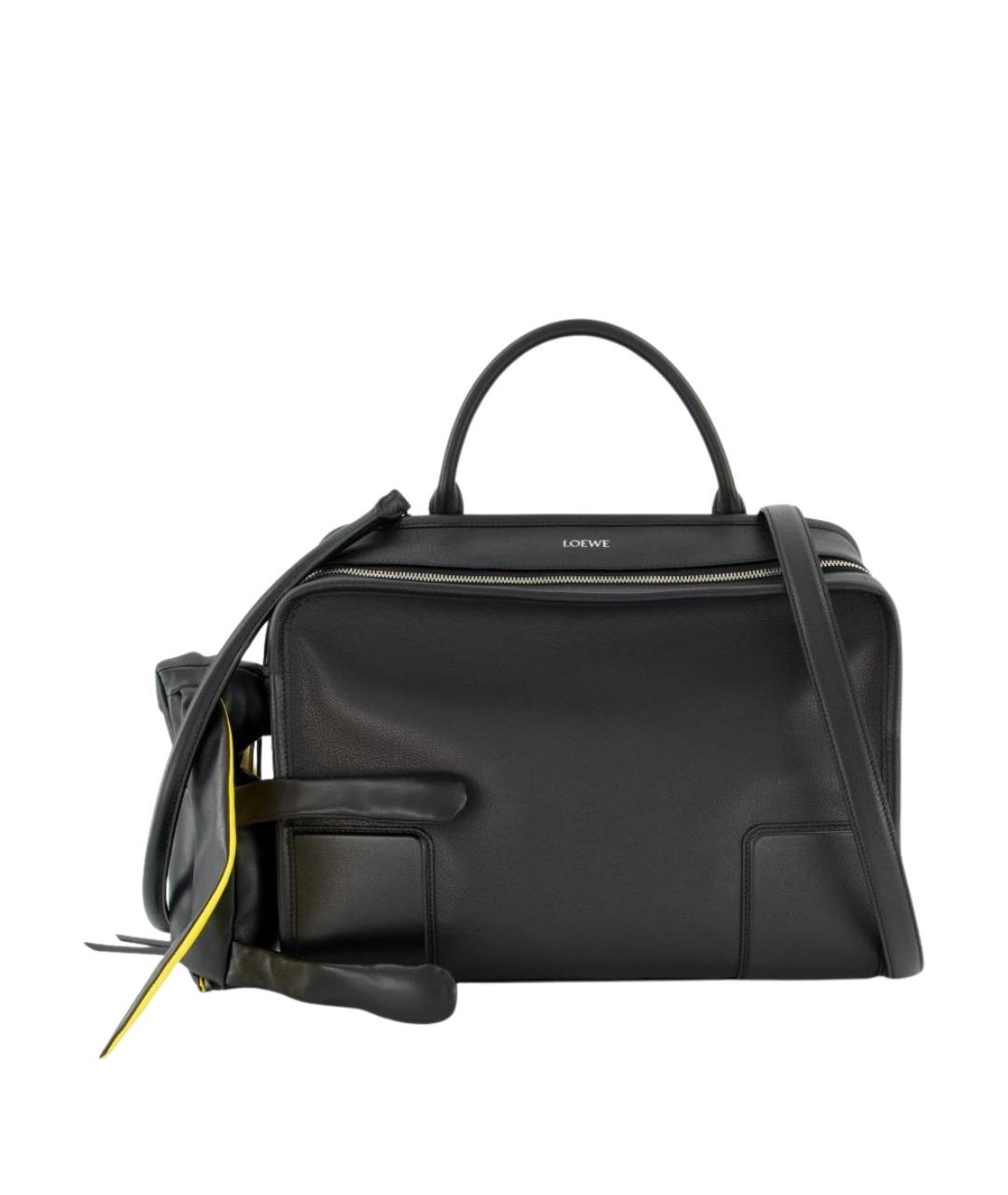 LOEWE Черная кожаная сумка тоут, фото 1