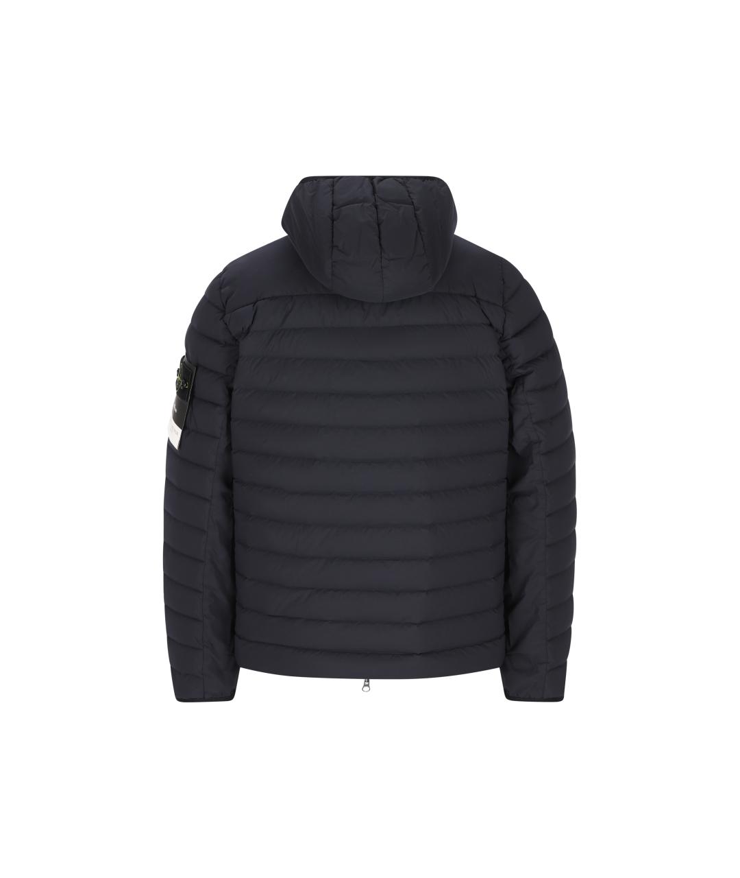 STONE ISLAND Синий полиамидовый пуховик, фото 2