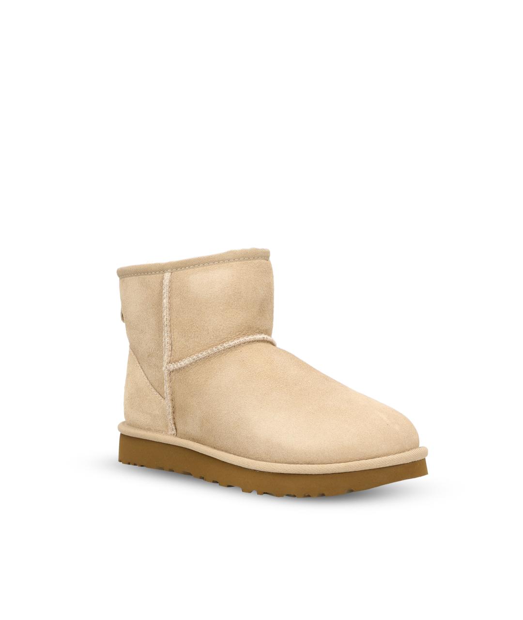 UGG Бежевые замшевые полусапоги, фото 2