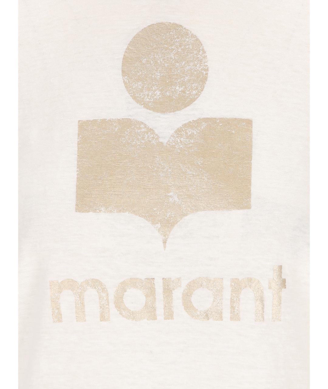 ISABEL MARANT ETOILE Белая хлопковая футболка, фото 3