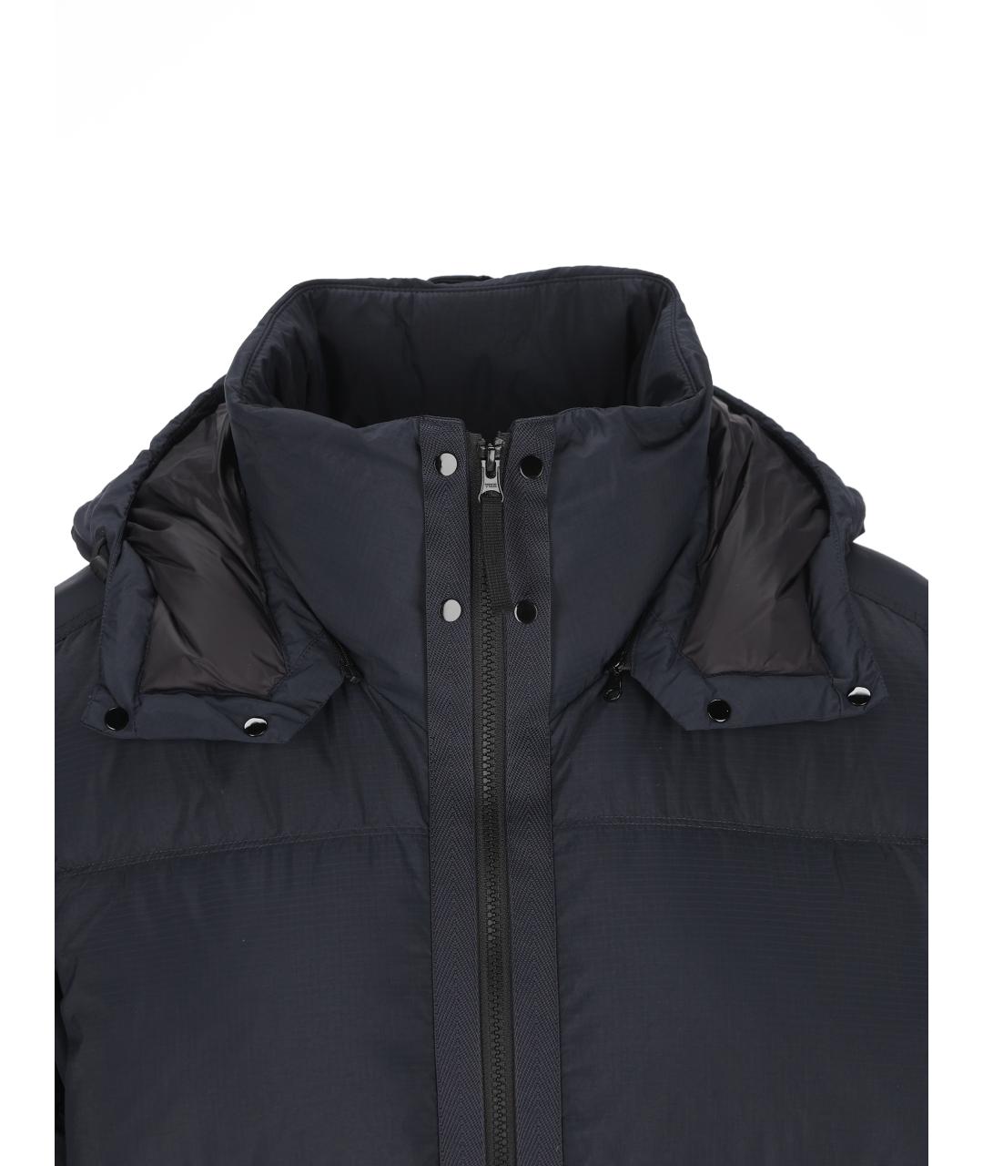 STONE ISLAND Синий полиамидовый пуховик, фото 3