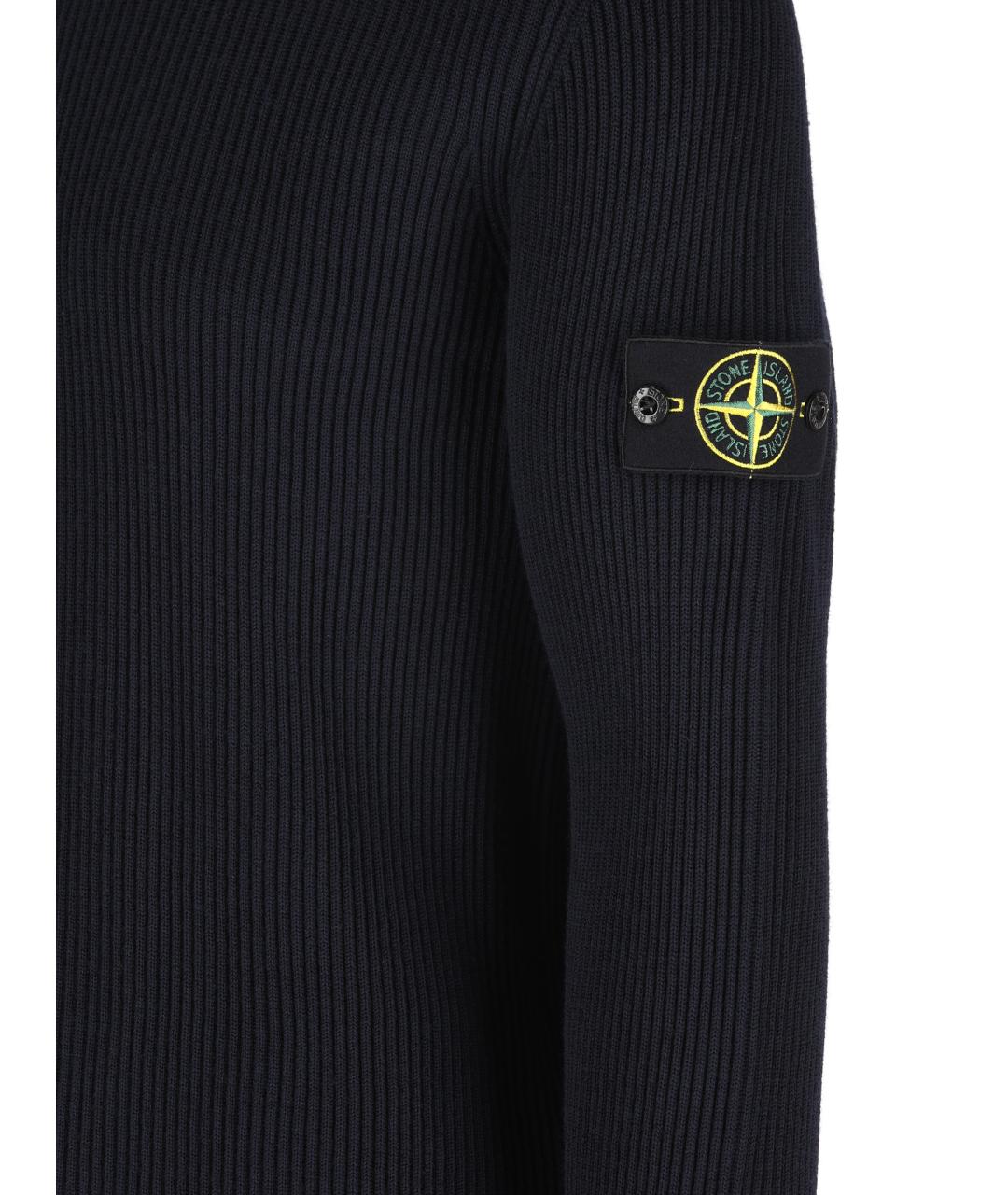 STONE ISLAND Синий шерстяной джемпер / свитер, фото 4