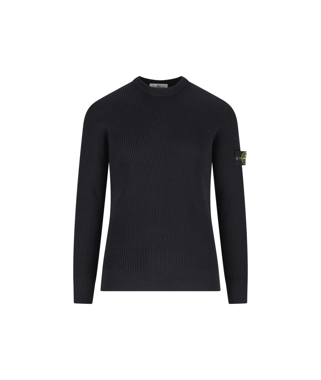 STONE ISLAND Синий шерстяной джемпер / свитер, фото 1