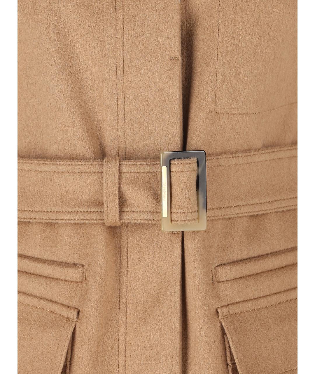 MAX MARA Бежевая шерстяная куртка, фото 3