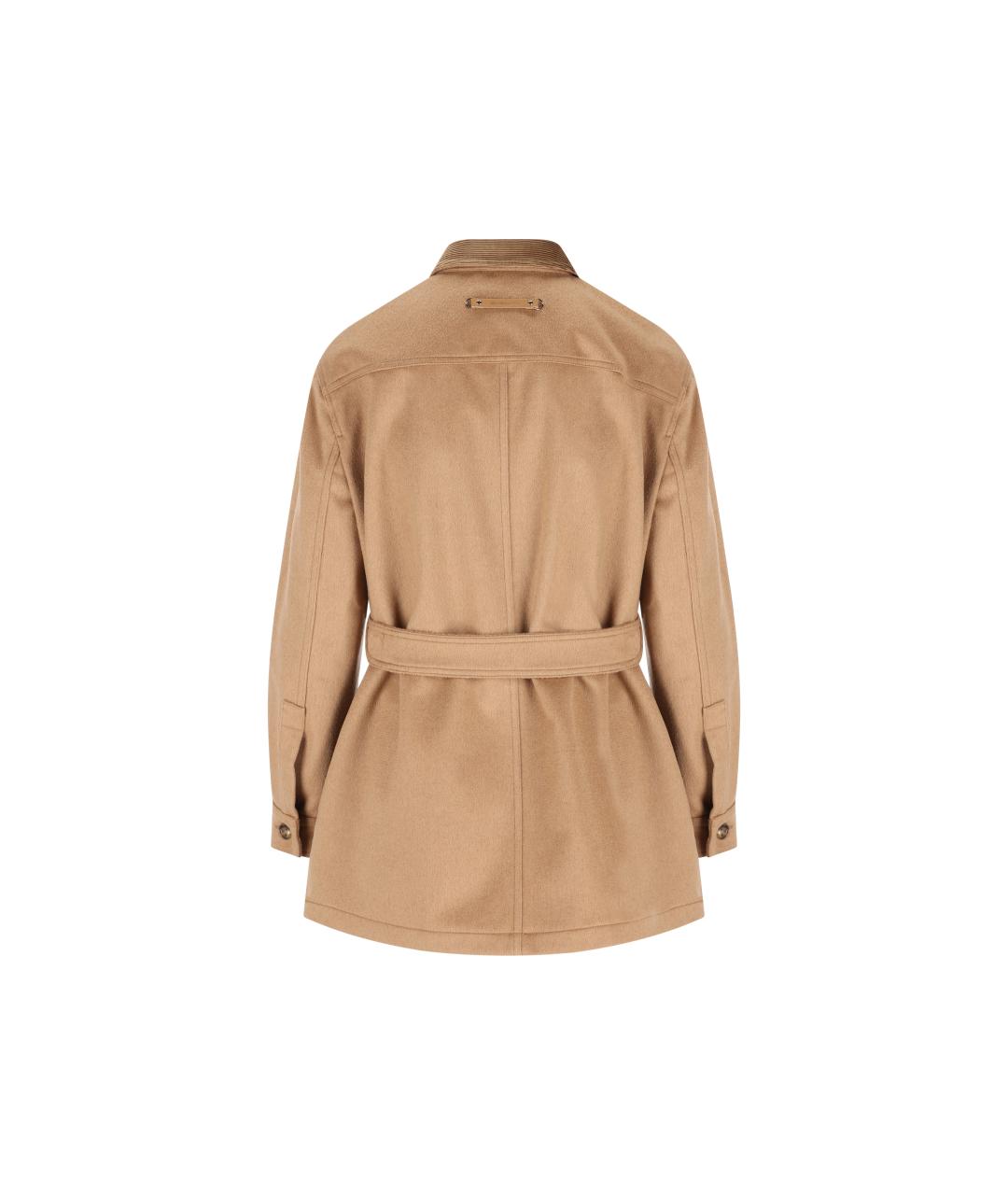 MAX MARA Бежевая шерстяная куртка, фото 2
