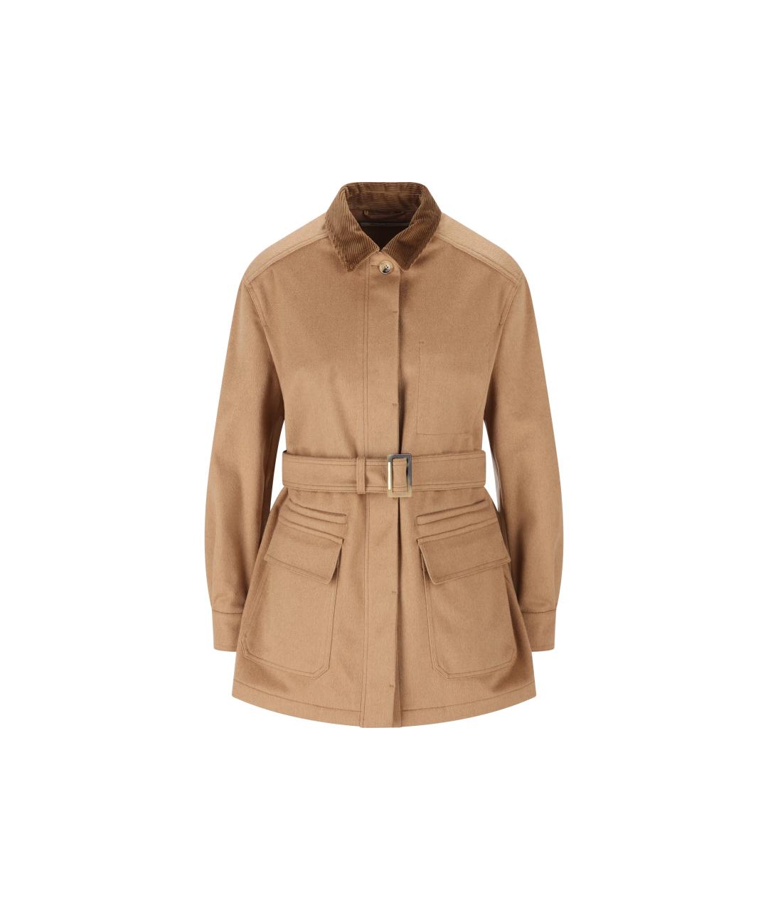 MAX MARA Бежевая шерстяная куртка, фото 1
