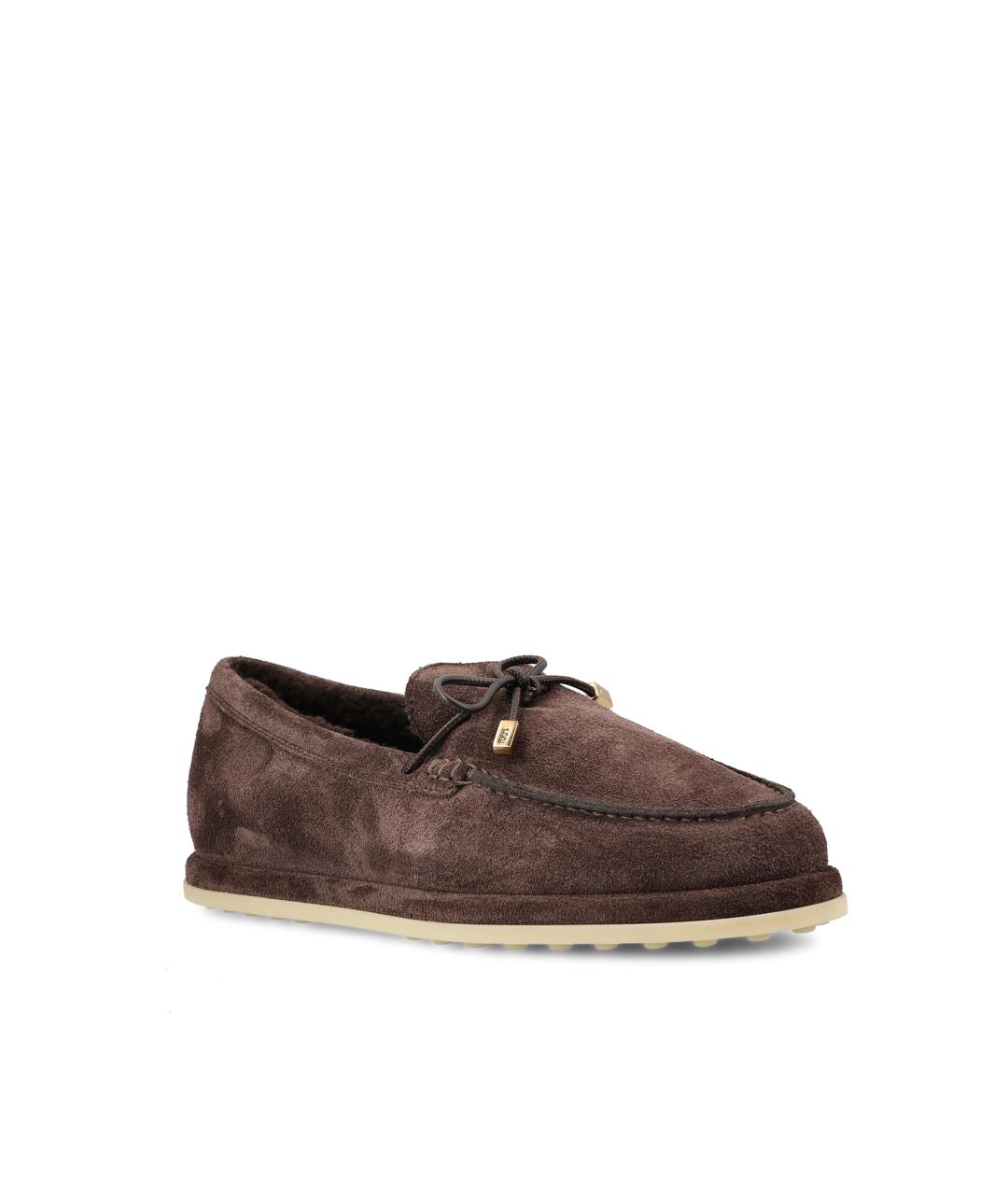 TOD'S Коричневые замшевые лоферы, фото 2