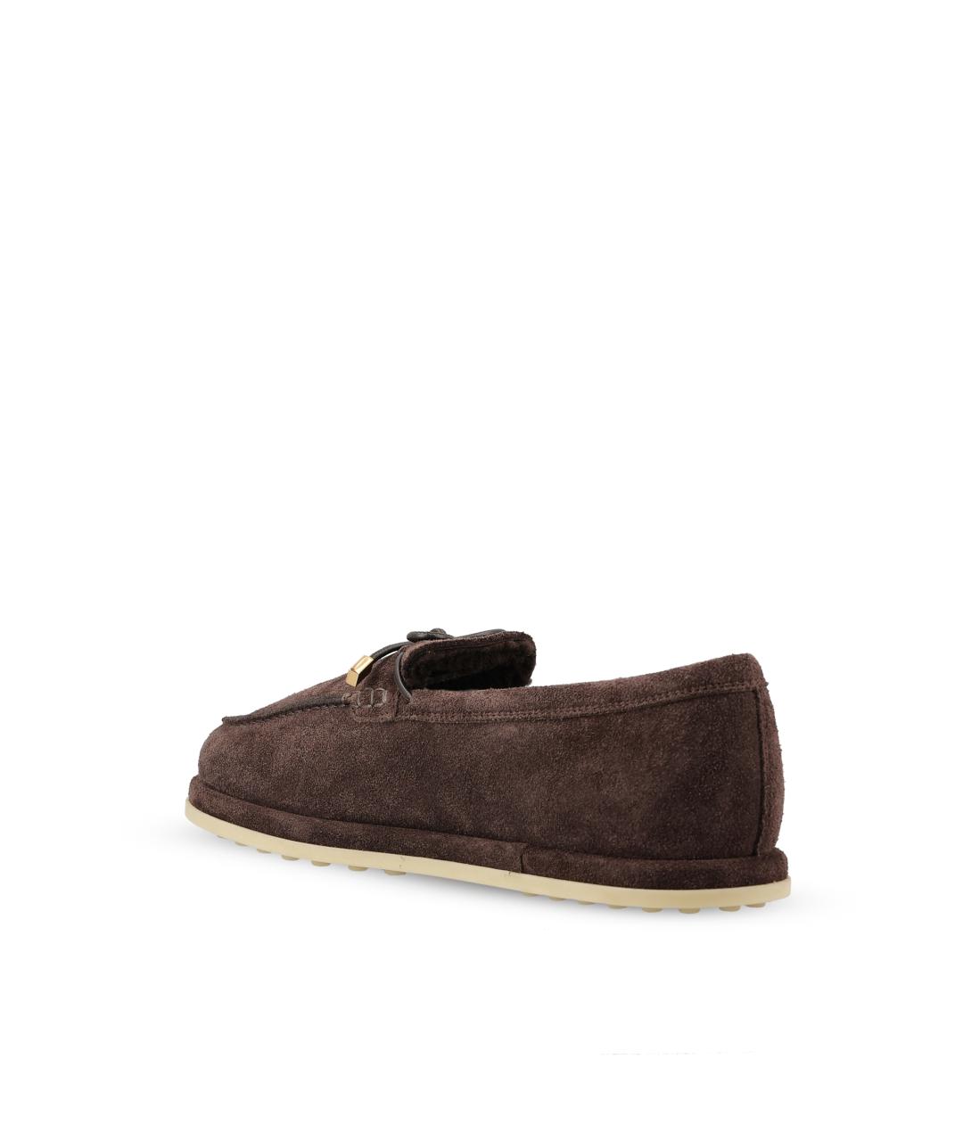 TOD'S Коричневые замшевые лоферы, фото 3
