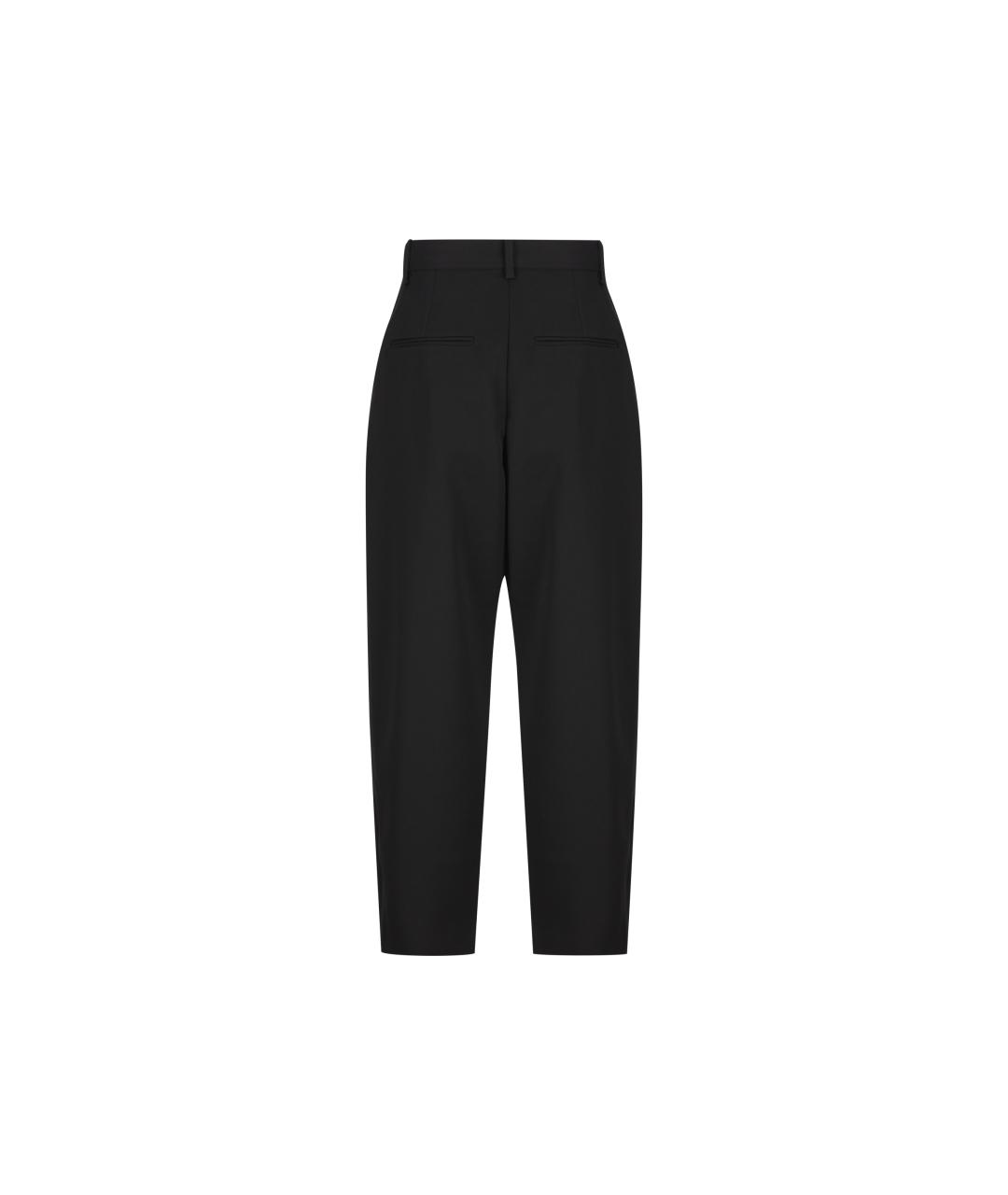 ISABEL MARANT Черные шерстяные прямые брюки, фото 2