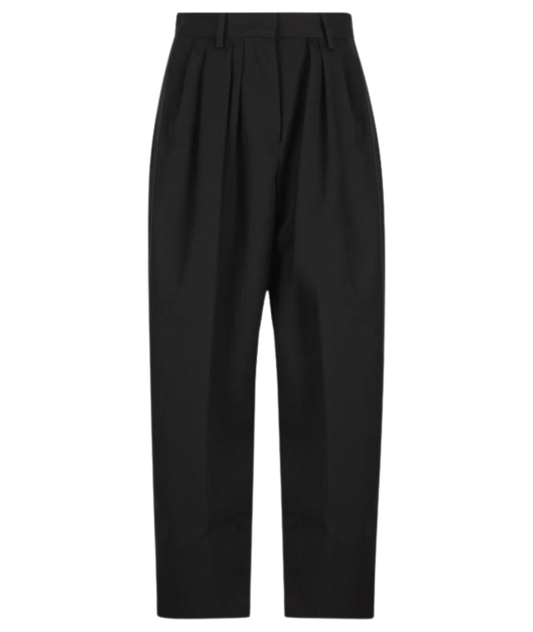 ISABEL MARANT Черные шерстяные прямые брюки, фото 1