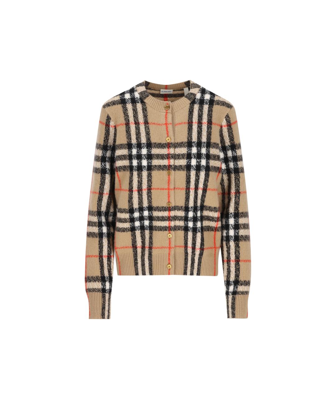 BURBERRY Бежевый кашемировый кардиган, фото 5