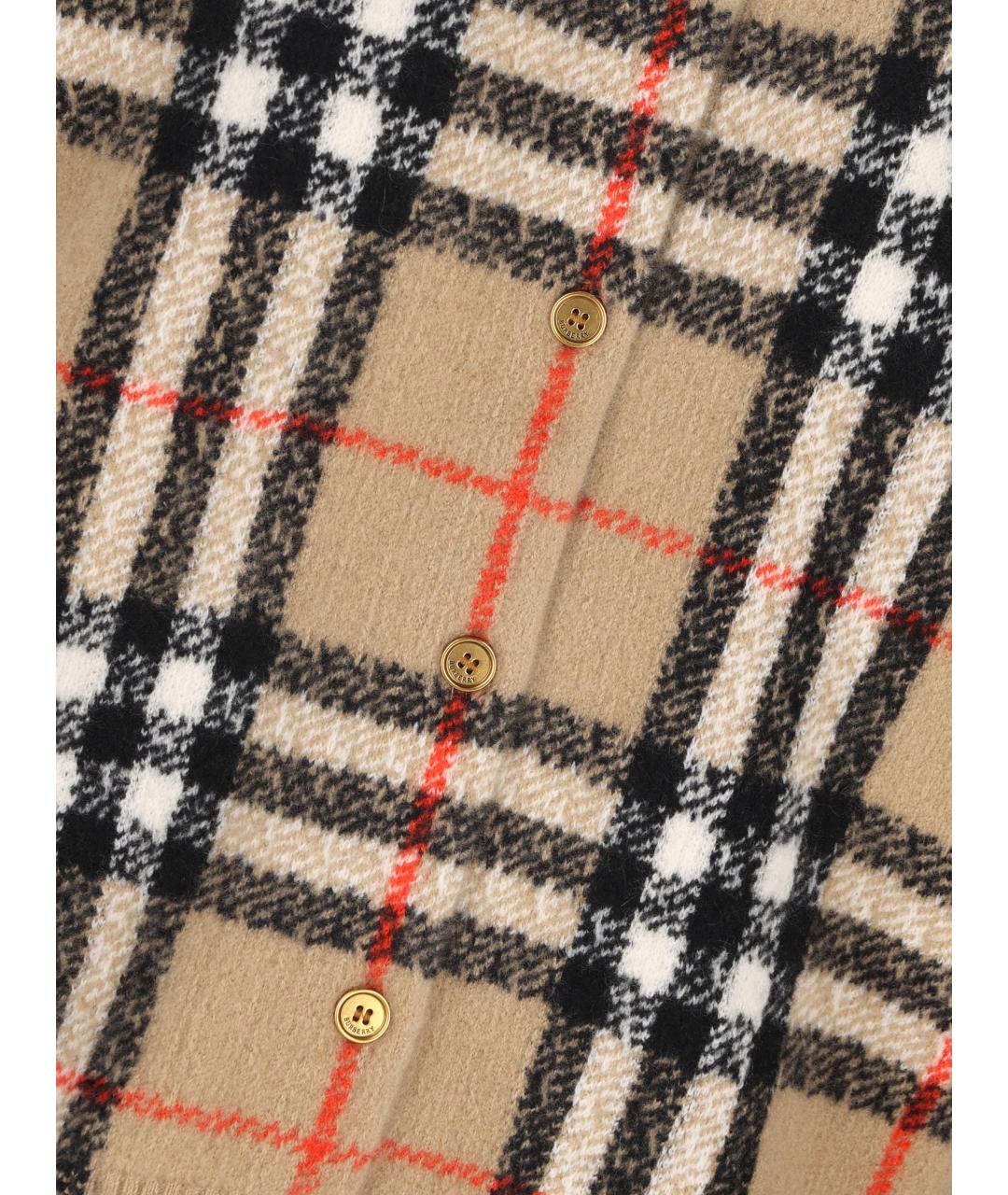 BURBERRY Бежевый кашемировый кардиган, фото 3