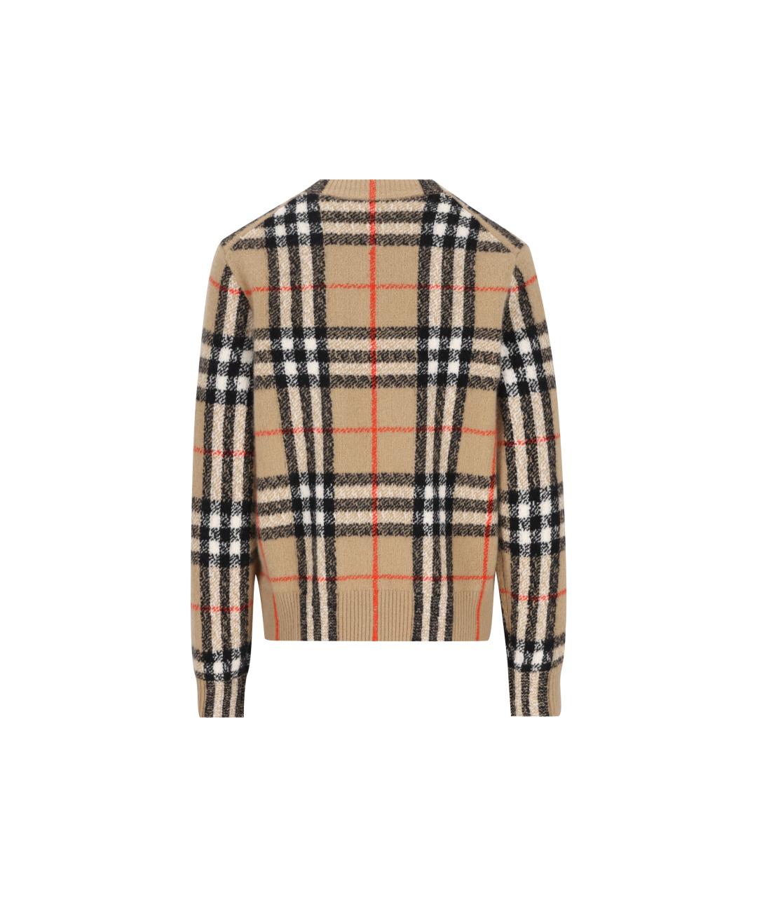 BURBERRY Бежевый кашемировый кардиган, фото 2