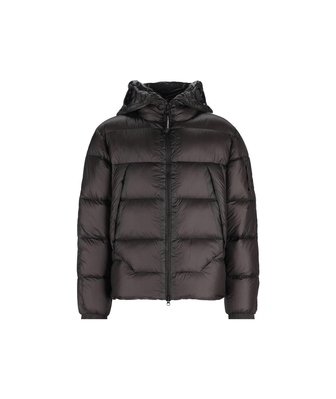 CP COMPANY Черный полиамидовый пуховик, фото 1