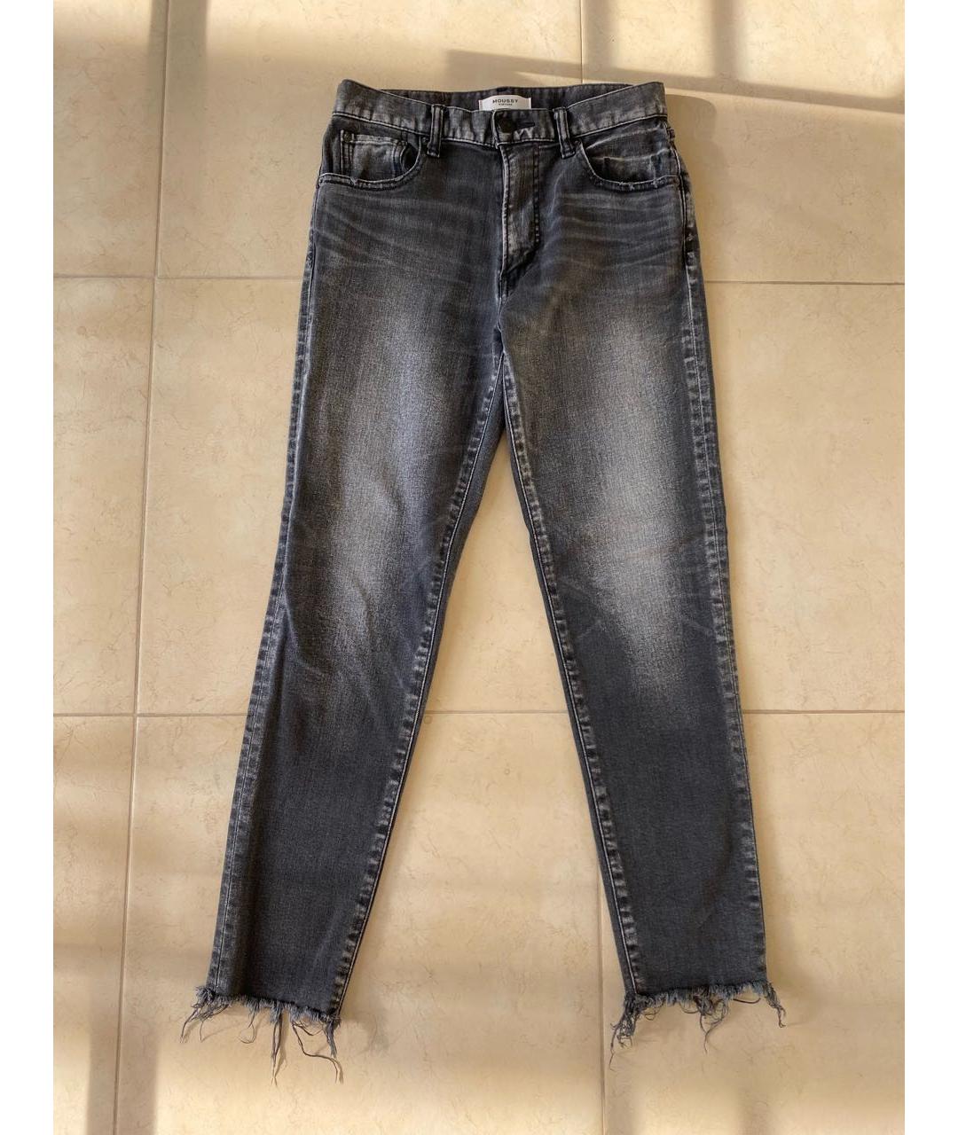 MOUSSY VINTAGE Антрацитовые хлопковые джинсы слим, фото 8