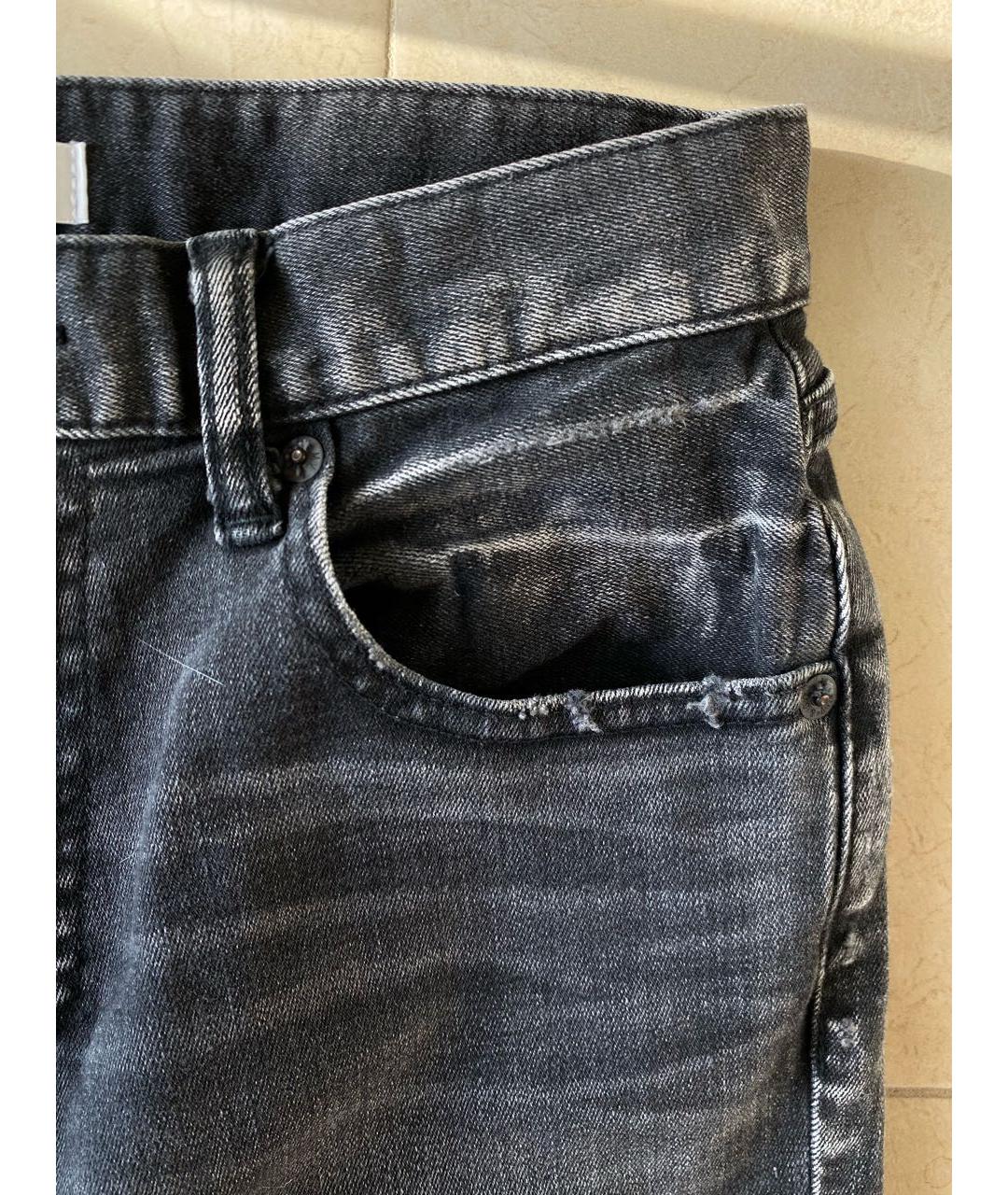 MOUSSY VINTAGE Антрацитовые хлопковые джинсы слим, фото 4