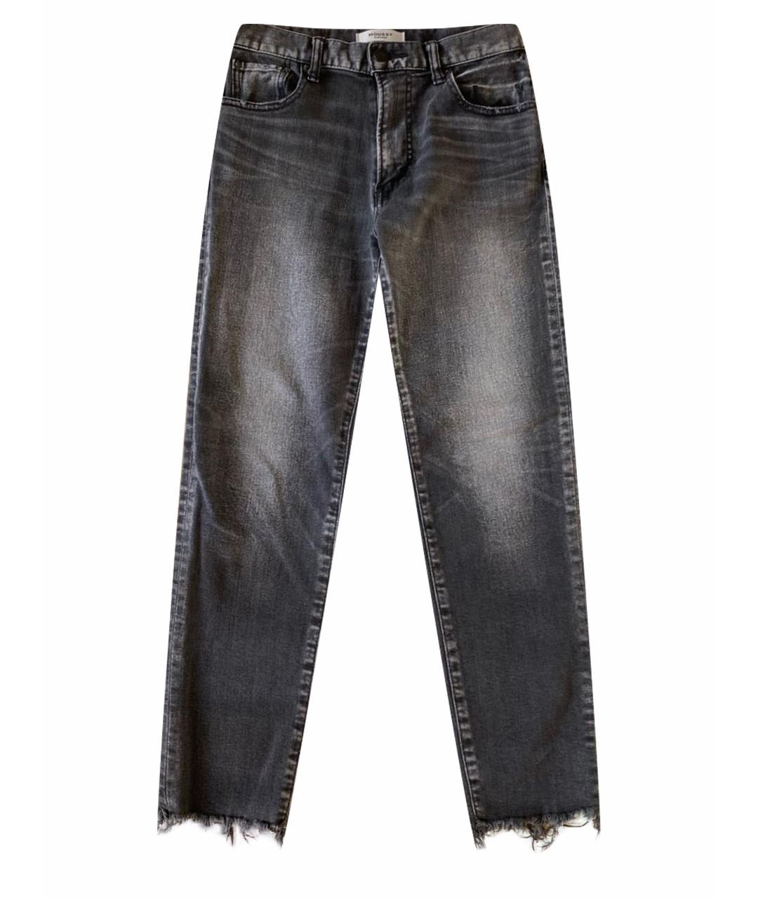 MOUSSY VINTAGE Антрацитовые хлопковые джинсы слим, фото 1