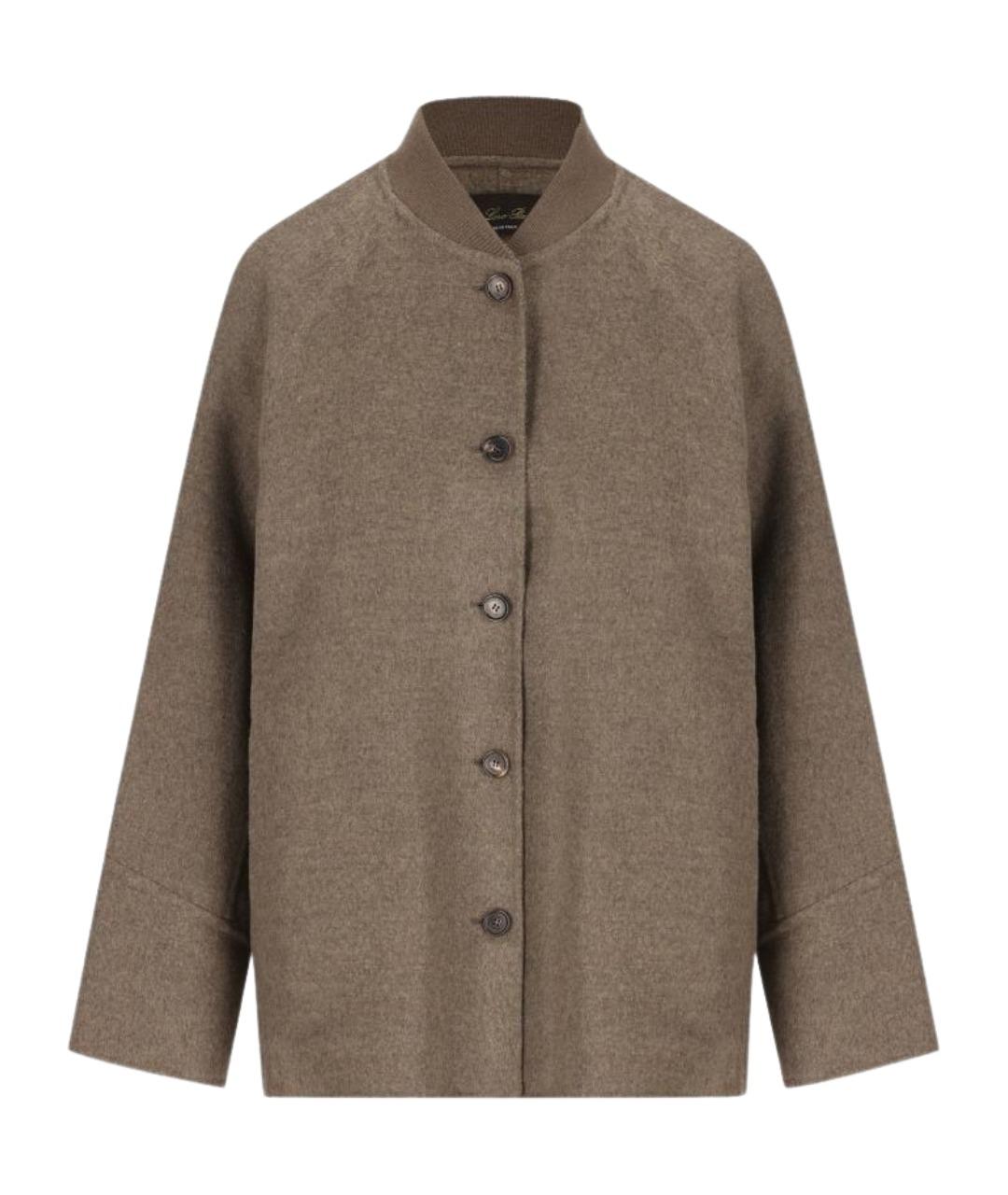 LORO PIANA Коричневая кашемировая куртка, фото 1
