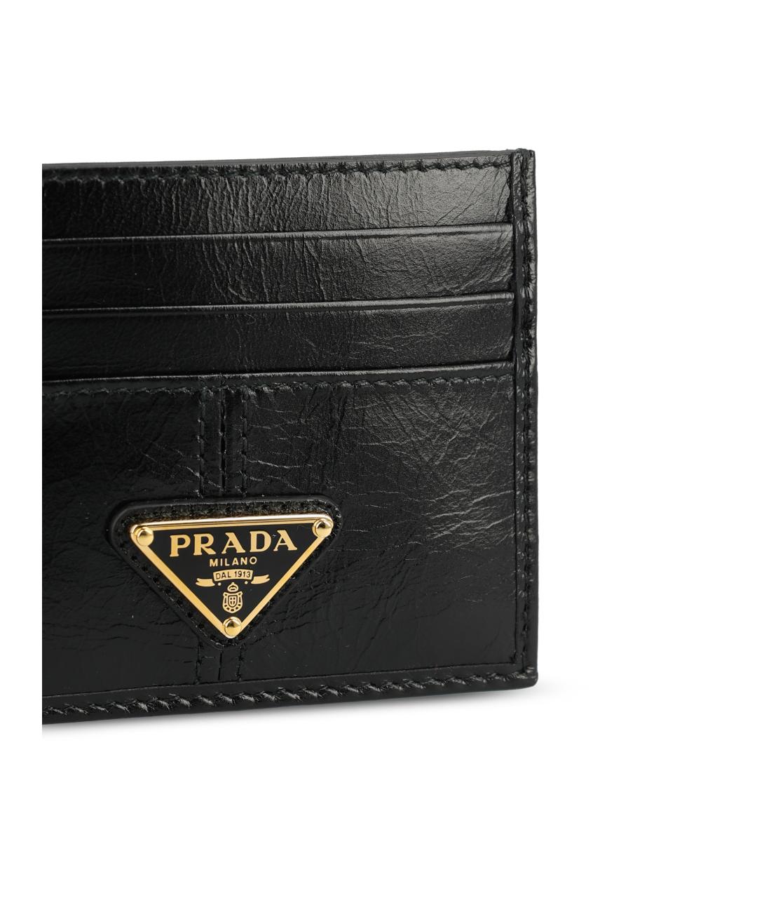 PRADA Черный кожаный кардхолдер, фото 4