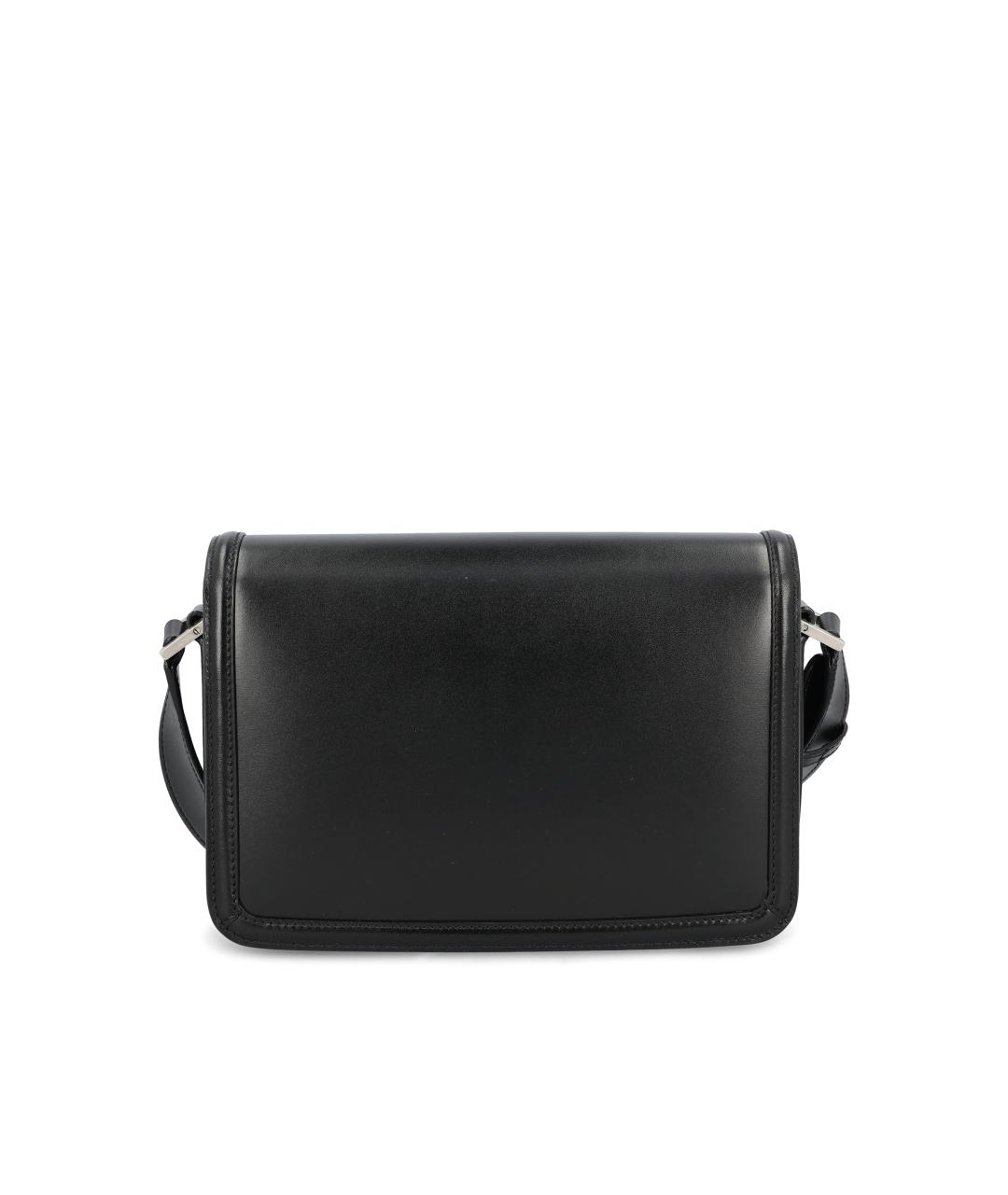 SAINT LAURENT Черная кожаная сумка на плечо, фото 2