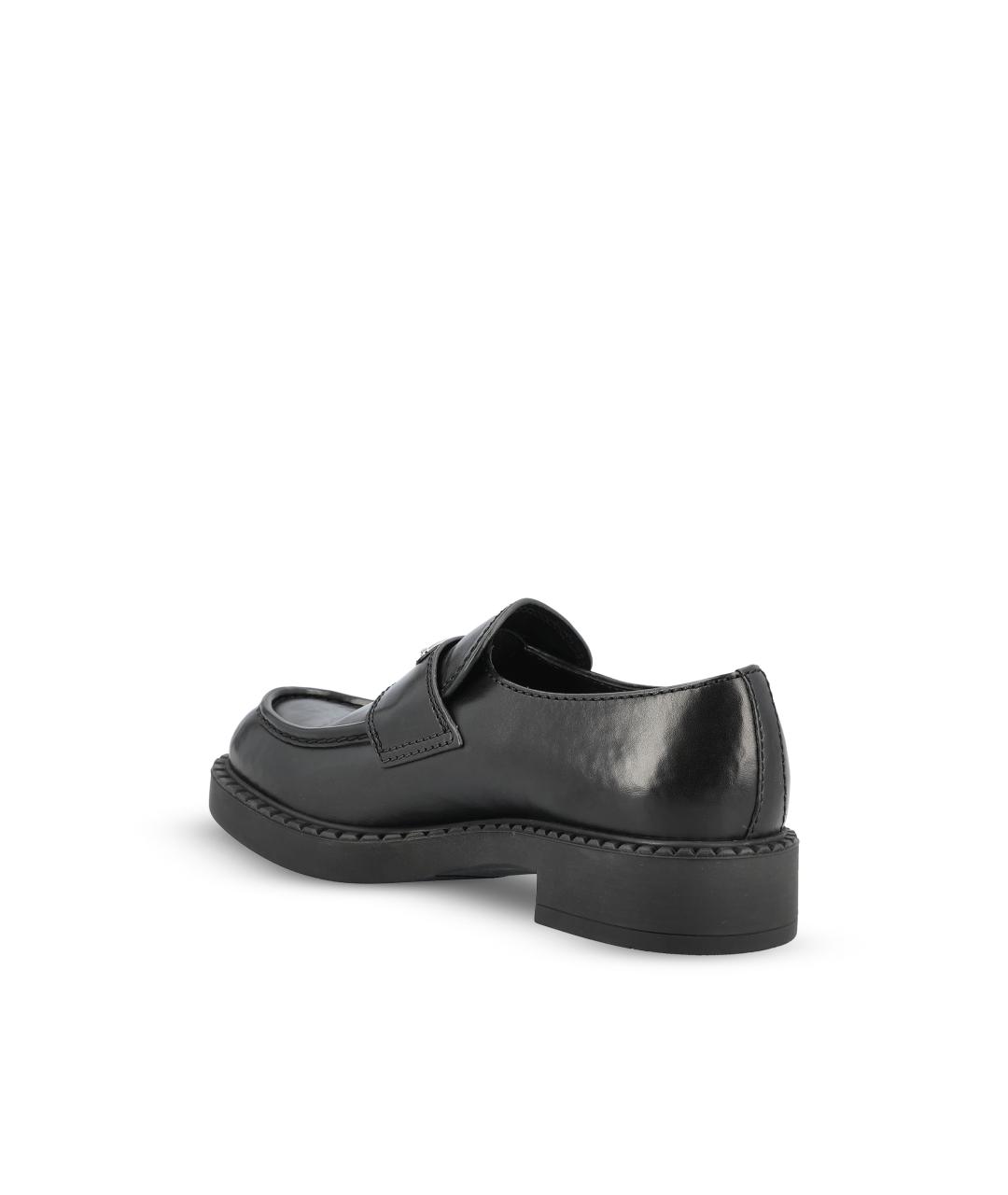 PRADA Черные кожаные лоферы, фото 3
