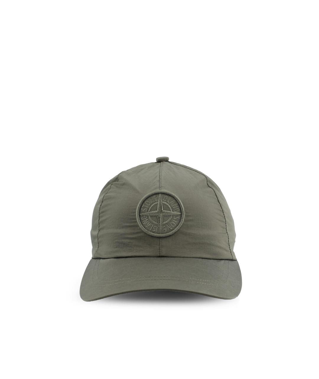 STONE ISLAND Зеленая синтетическая кепка/бейсболка, фото 2