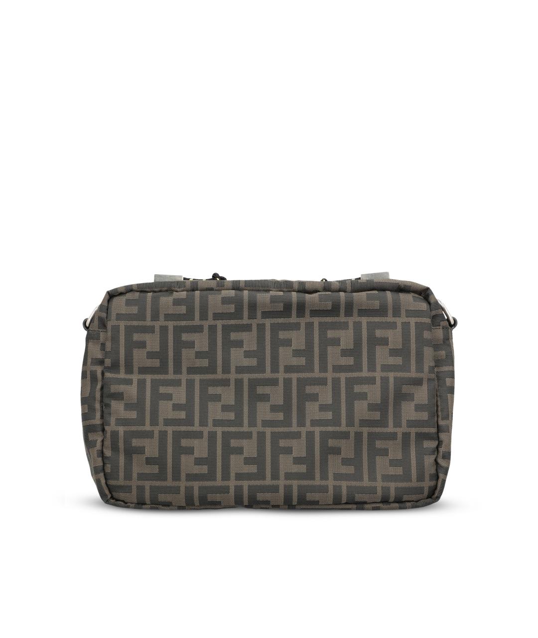 FENDI Коричневая синтетическая сумка на плечо, фото 2